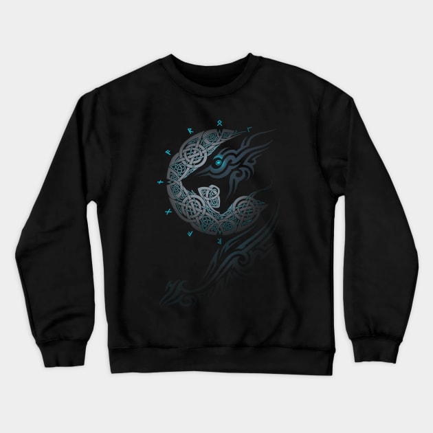 RAGNAROK MOON Crewneck Sweatshirt by RAIDHO